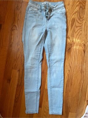 YMI Mid Rise Skinny Jeans - Light Blue